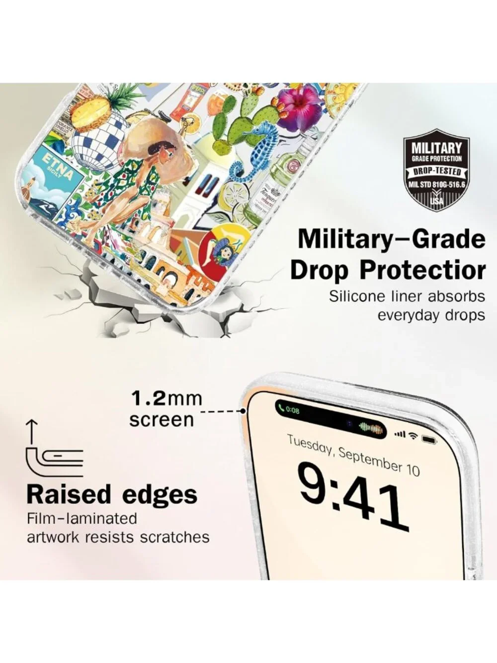 iPhone 13 Mini Case - Military-Grade Drop Protection, Soft TPU, Camera Guard